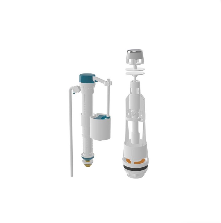 KLOZET İÇ TAKIM BASMALI NOVA 4150 PİRİNÇ NİPELLİ